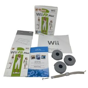 Wii Fit Plus Nintendo DVD + Balance Board Operations Manual System Setup